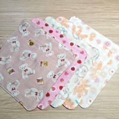 No.373》4重ガーゼハンカチ☆18×18☆5枚セット - メルカリ