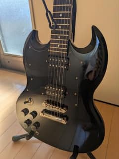 Epiphone SG ブラックエレキギター レフティ 左利き用 - メルカリ