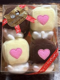 にゃんにゃんにゃんこ にゃんこチョコセット ぬいぐるみ4個入り美良品