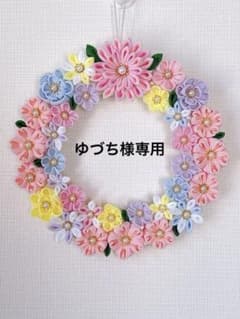 つまみ細工リース No.92 桜リース パステル さくら 春リース - メルカリ