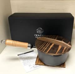 南部鉄器 片手鍋 木柄ハンドル 16cm 蓋 鍋敷き - メルカリ