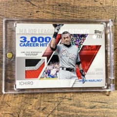 Topps イチロー 入手困難 世界25枚限定 3000本記念ジャージカード
