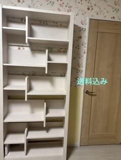 ユーアイ ホワイト木製棚 W85D29H193 - メルカリ