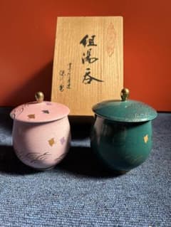 1289 深川製磁 波千鳥 湯呑 ペア 金彩 未使用 - メルカリ