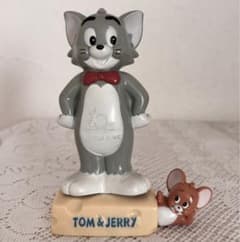 昭和レトロ 十六銀行Tom&Jerry創立110周年ソフビ貯金箱非売品