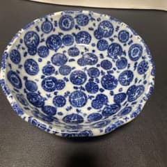 明治時代 古伊万里 印判鉢 染付 丸紋尽し 飾鉢 - メルカリ