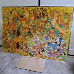 ディズニーキャラクター162種類 ジグソーパズル 2000ピース 1980年代