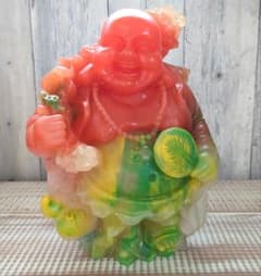 布袋様 天然石 翡翠製 置物 - メルカリ