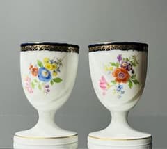 Meissen マイセン/※1級品 Aカンテ 金彩フラワー エッグスタンド C