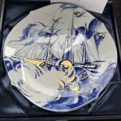 最終お値下げ Meissen 2001年 イヤープレー 「郵便船ソルヴェイ