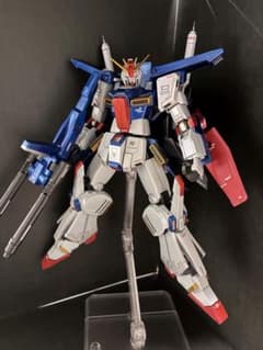 ガンプラ完成品 HG ZZガンダム全塗装スタイル改修 完成品 発光ギミック