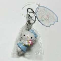 1998年製 エンジェルキティ キーホルダー レトロ 水色 ハローキティ