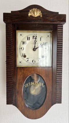 SEIKO SHA 精工舎 振り子時計ゼンマイ掛け時計柱時計ボンボン時計古