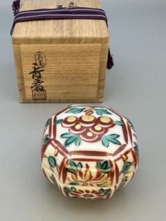 茶道具 香合 真葛香斎 赤絵四入角 - メルカリ