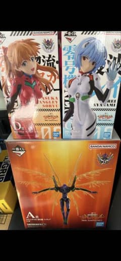 エヴァンゲリオン 一番くじ A賞 C賞 D賞 初号機 レイ アスカ 3体セット