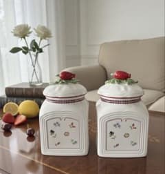 希少•2個set ビレロイ＆ボッホ キャニスター Villeroy Boch - メルカリ