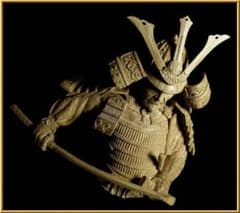 楠木正成像 SHOGUN 将軍 日本の武将 木彫作品 壁掛け 箱あり - メルカリ