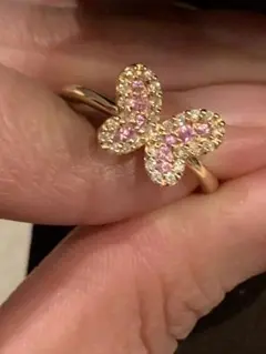 K18金MASHIKO 蝶デザイン ピンクサファイア - メルカリ