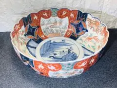 古伊万里 金彩 色絵 大鉢 盛り鉢 骨董 レトロ - メルカリ