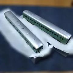 鉄道模型 HOゲージ マイテ49 マシ29 三軸客車 2両 小高 青大将 つばめ