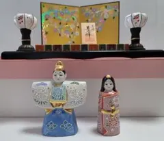 k-⑧九谷焼 ひな人形 立ち雛 長峰作 - メルカリ