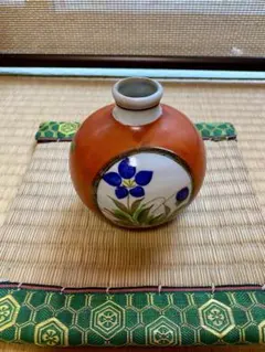 高級陶器 若山作 花瓶 九谷焼様式 金彩 色絵 扇面文様 華やか 壺 2026