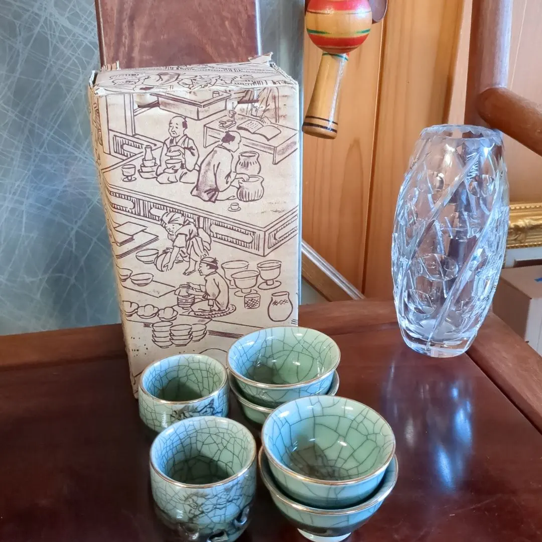 相馬焼 松助窯 花器 大きな花瓶 壷 骨董 唐物 金彩