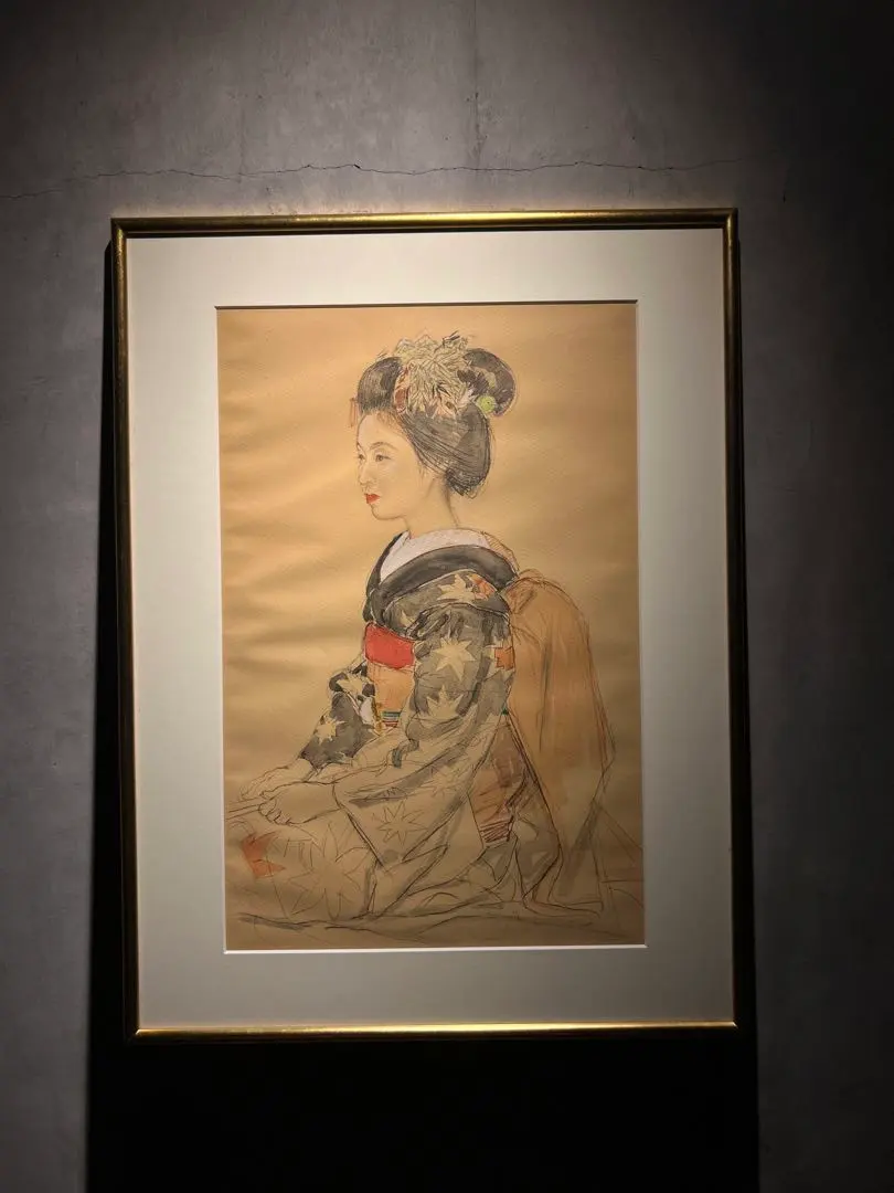 宮本三郎、不忍夜曲、希少豪華画集画、新品高級額・額装付、大判
