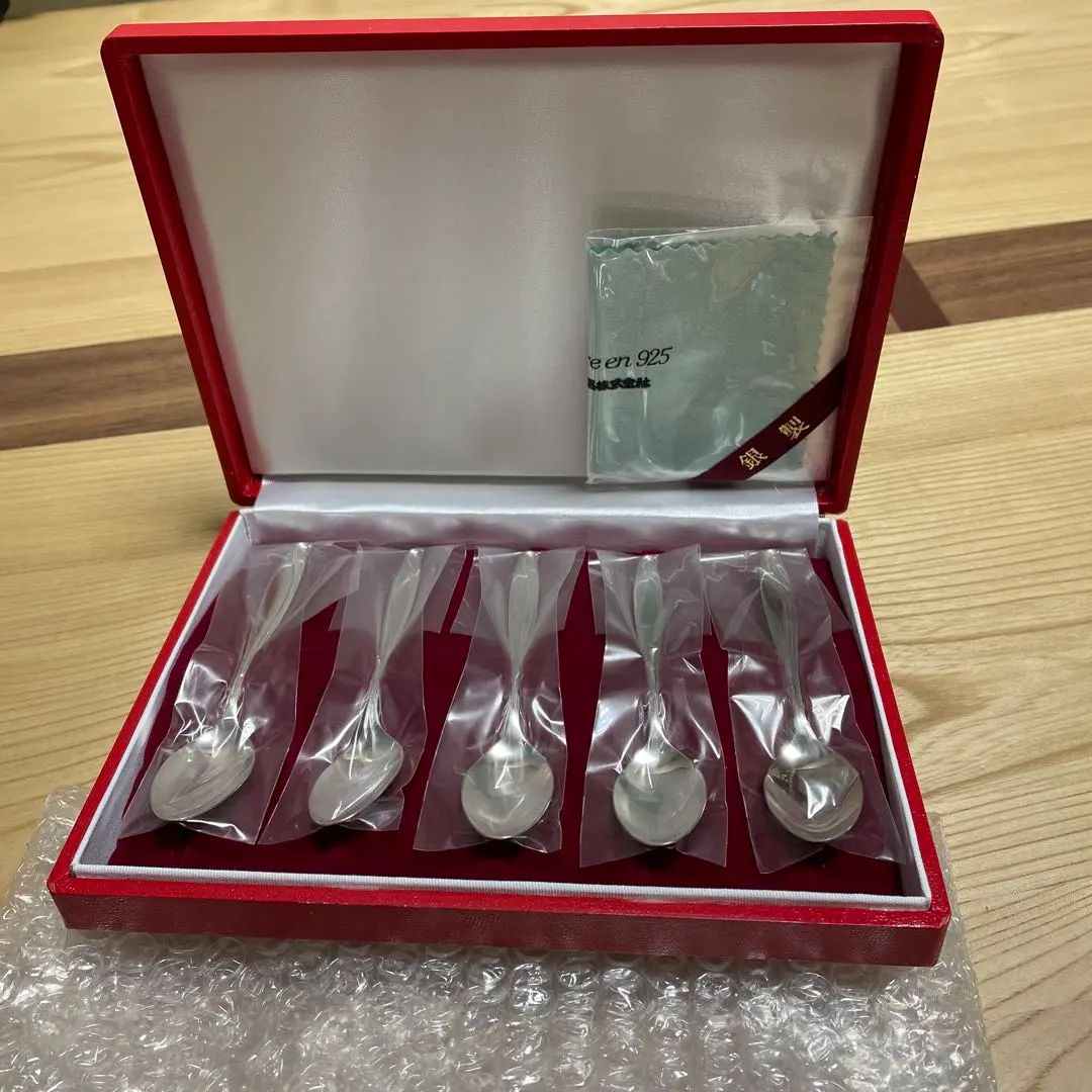 上田銀器工芸銀製スプーン3本・フォーク3本 計6本セット新品