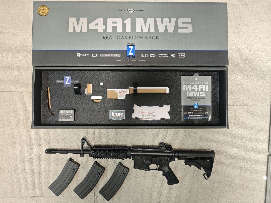 東京マルイ M4A1 MWS ガスガン 3マガジン付き - メルカリ