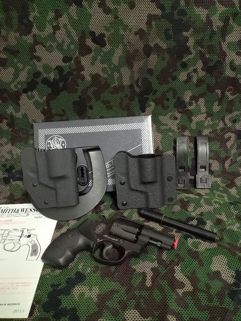チーフスペシャル(タナカ製ガスガン)&カイデックスホルスター 六七五 S&W M36 チーフスペシャル 2インチ ガスリボルバー 専用 カイ