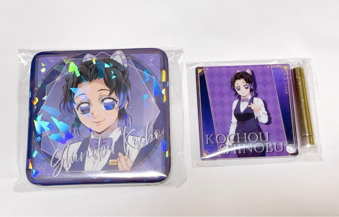 鬼滅の刃 モクテル ロト くじ アクリルパネル 缶バッジ 胡蝶しのぶ