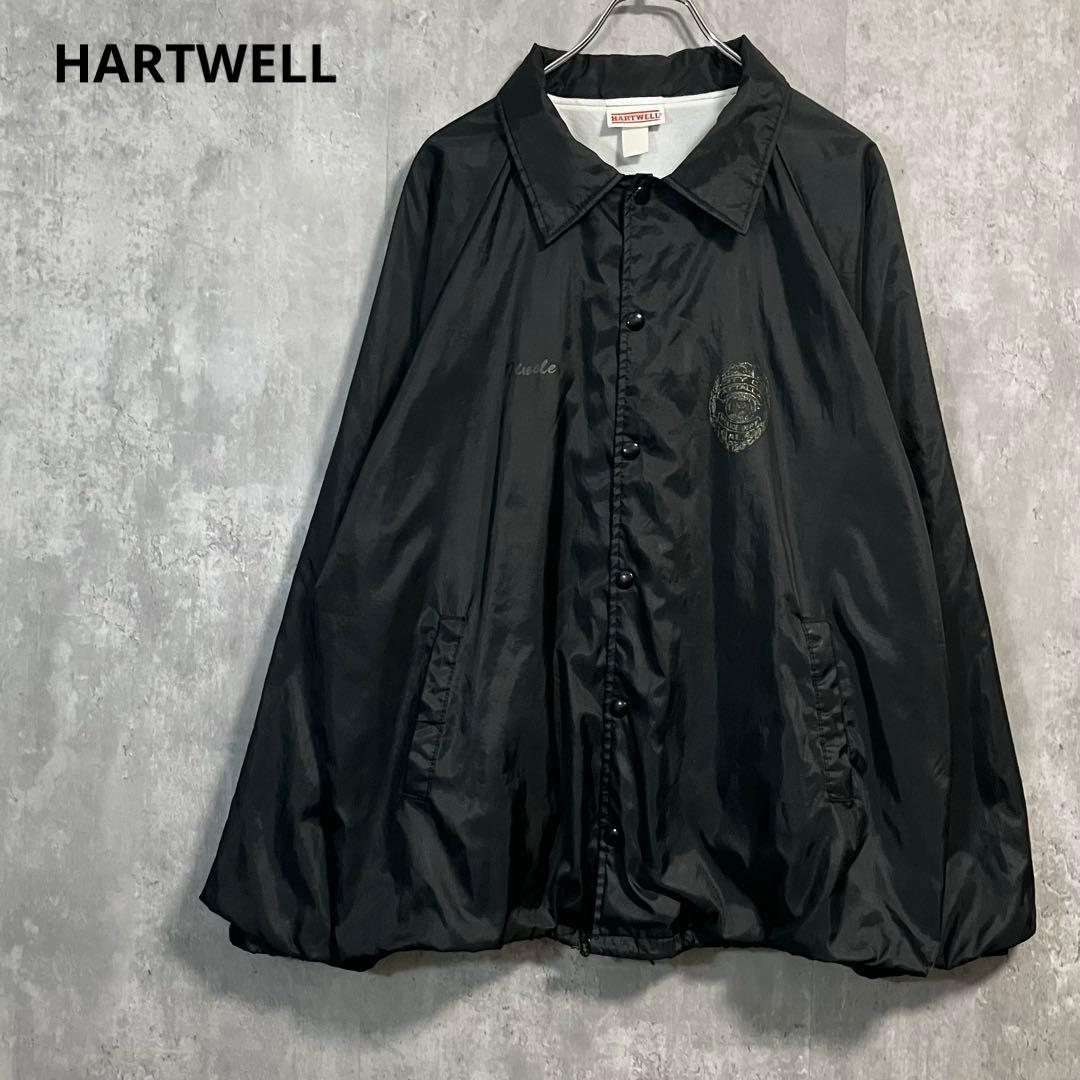 HARTWELL コーチジャケット USA製 ナイロン 90s 古着 企業ロゴ - メルカリ