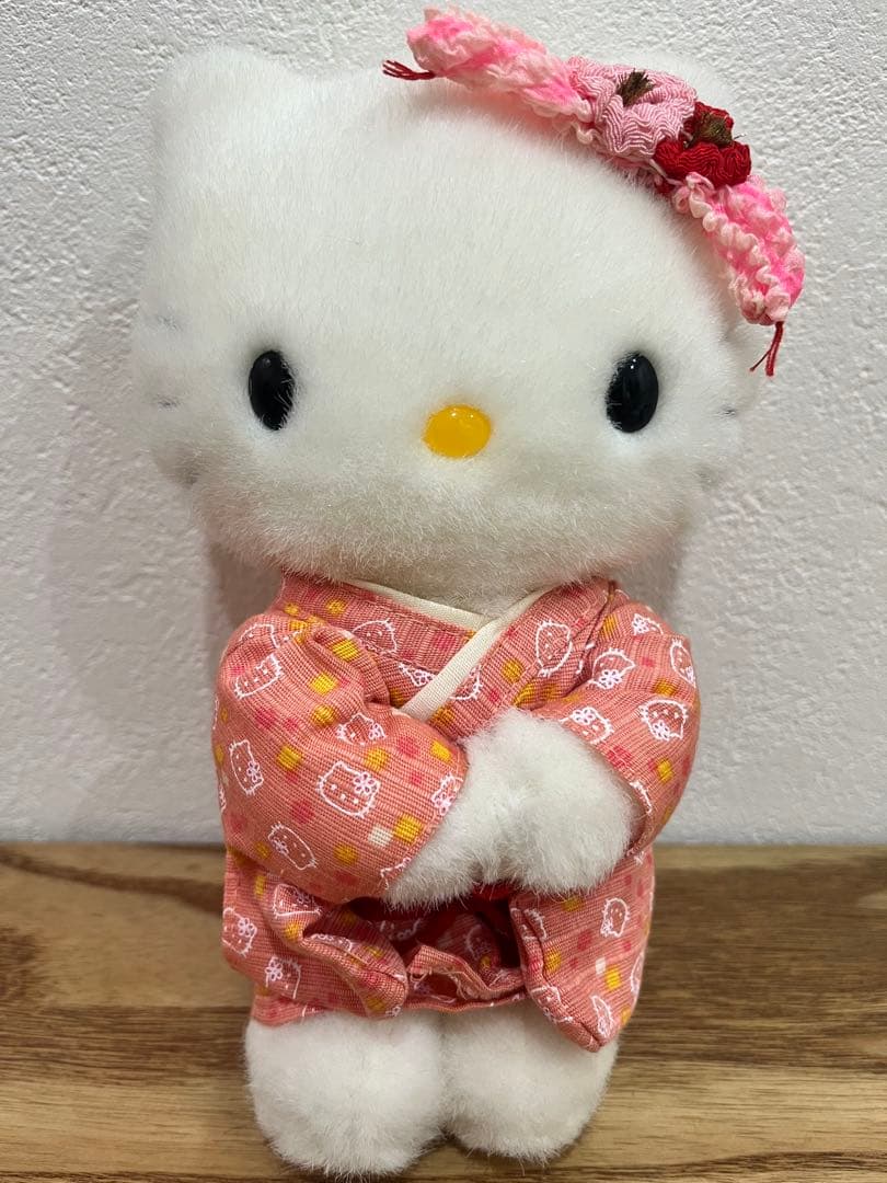 ハローキティ 着物ぬいぐるみ マスコット 京都限定　2001年　平成レトロ　レア ハローキティ 着物ぬいぐるみ マスコット 京都限定 2001年 平成レトロ