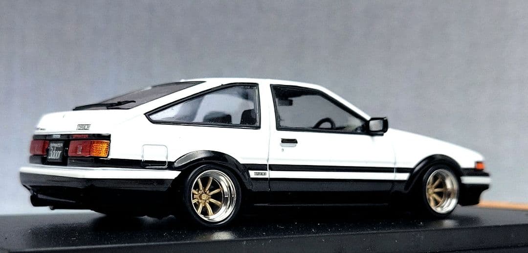 1/43 スプリンター トレノ改 AE86 ワタナベ ホイール アルミ製 深リム