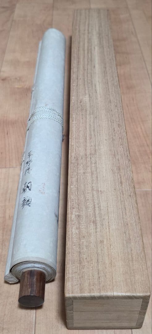 朝顔に蜻蛉図】山下春月 2723 掛け軸 肉筆 アサガオにトンボ - メルカリ