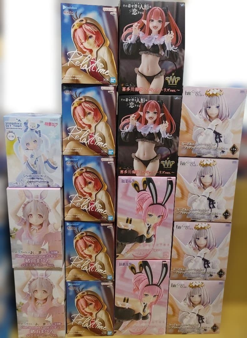 最新含む　プライズフィギュア　16個まとめ売り　美少女 プライズフィギュア 16体 まとめ売り - メルカリ