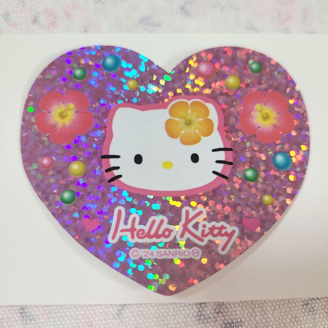 サンリオ ハローキティ キラキラステッカー ハイビスカス - メルカリ