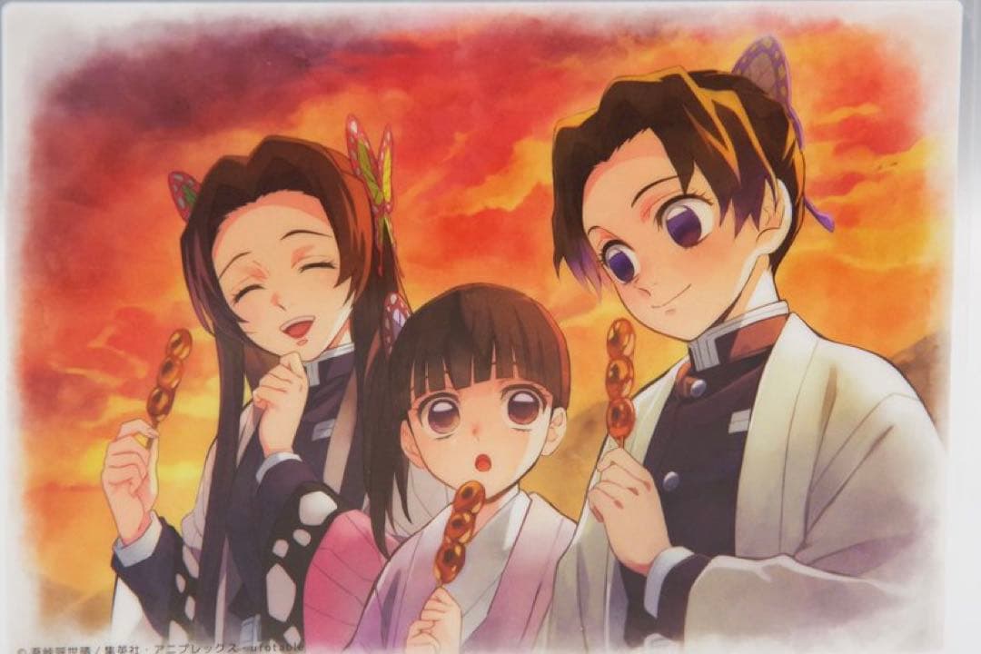 胡蝶三姉妹の夕べ 胡蝶しのぶ 胡蝶カナエ 栗花落カナヲ クリアファイル