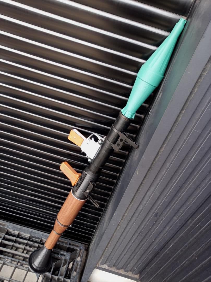 フルスクラッチ RPG-7 ロケットランチャー 3Dプリンター 成形 I