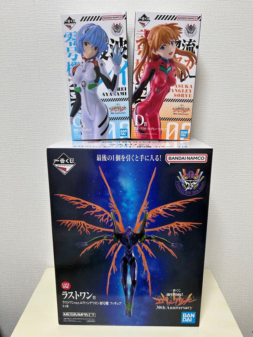 一番くじ 新世紀エヴァンゲリオン C賞綾波レイ、D賞アスカ、ラストワン