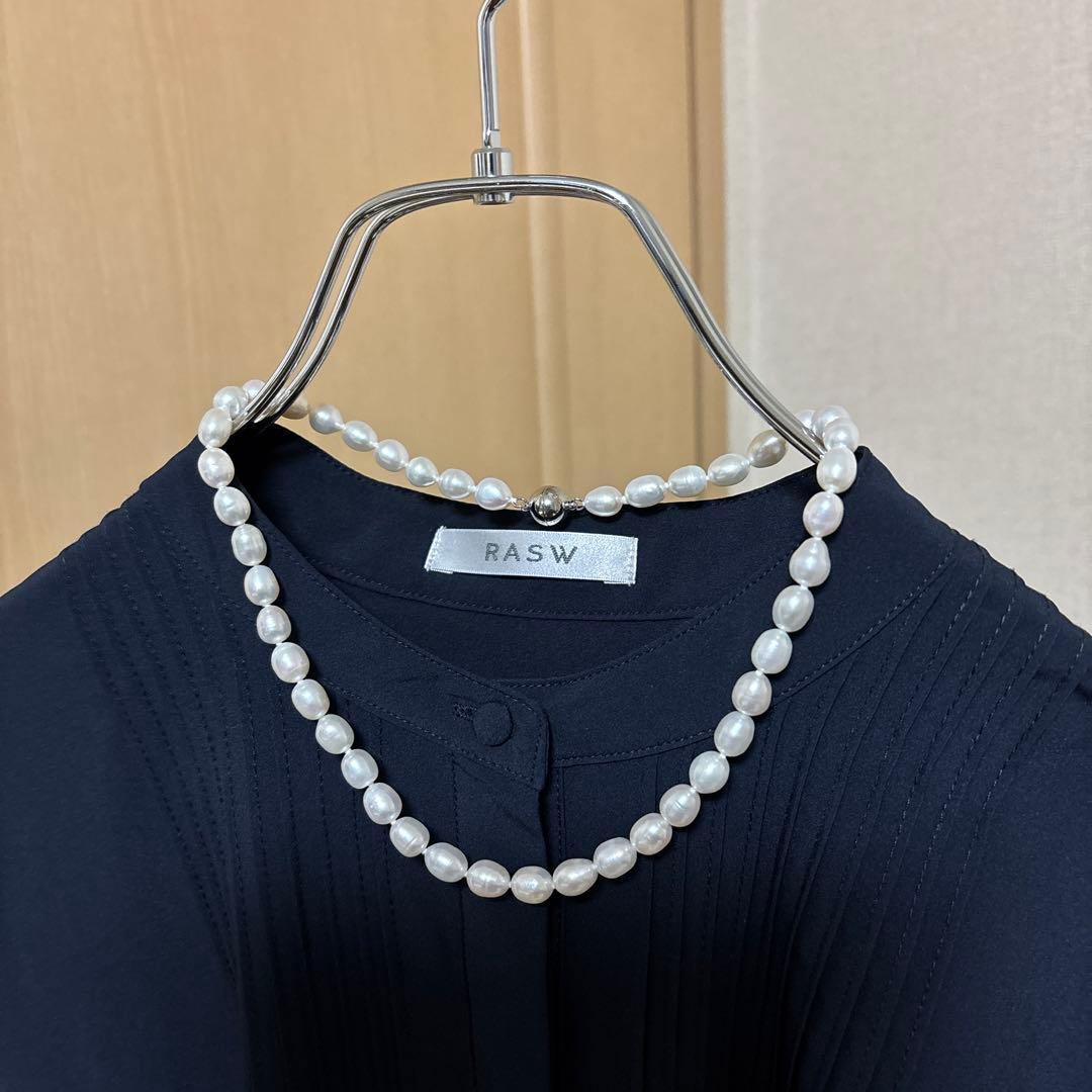 Jinka Nezu 淡水パールネックレス&ブレスレットセット オケージョン