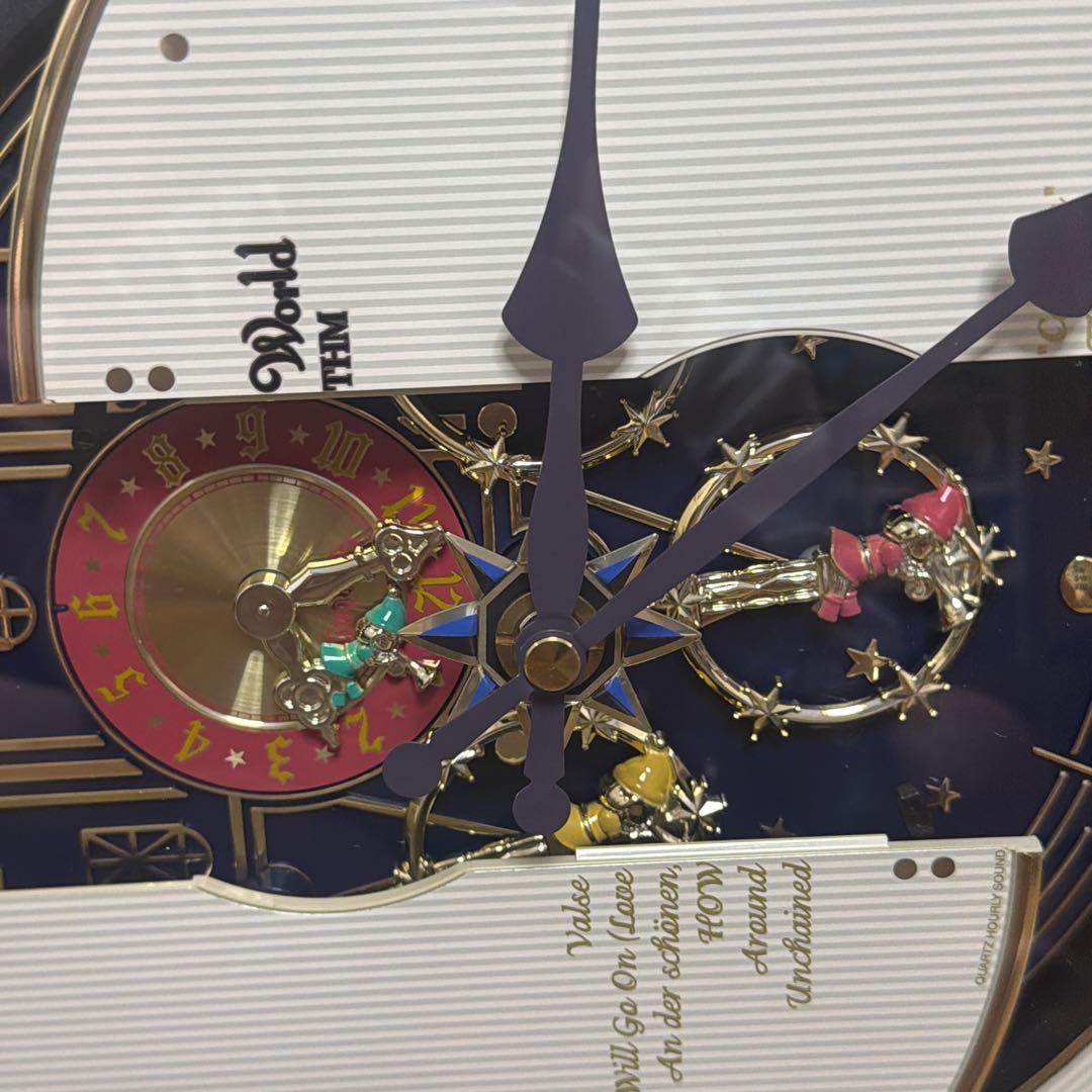 完動品】RHYTHM Small World 4MH754 からくり時計 - メルカリ