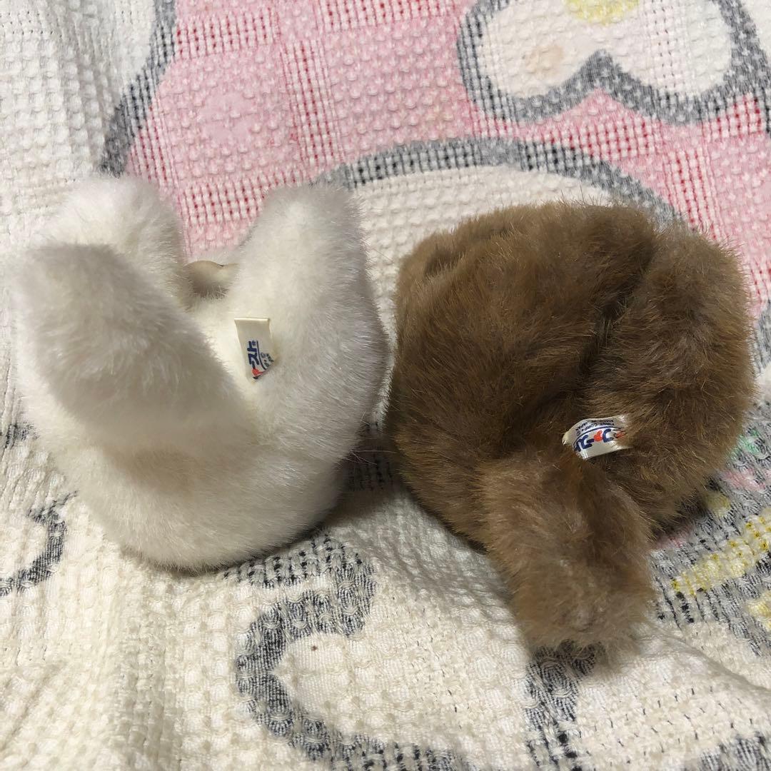 昭和レトロ ヴィンテージ ファースト社 ラッコ ぬいぐるみ 2コ 中古品