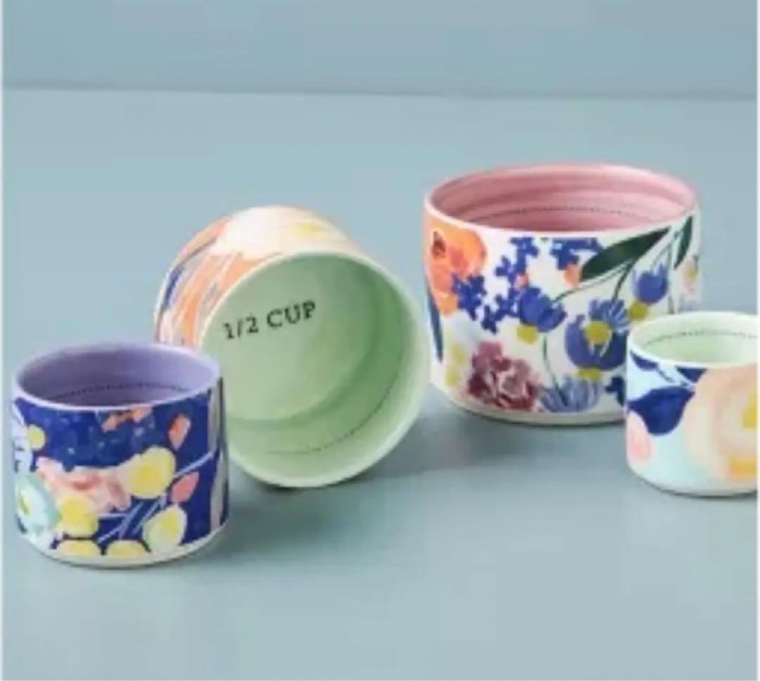 アンソロポロジー　計量カップ　メジャーカップ　器　小鉢 楽天市場】【 計量カップ 3個セット ベージュ おしゃれ 】 メジャー
