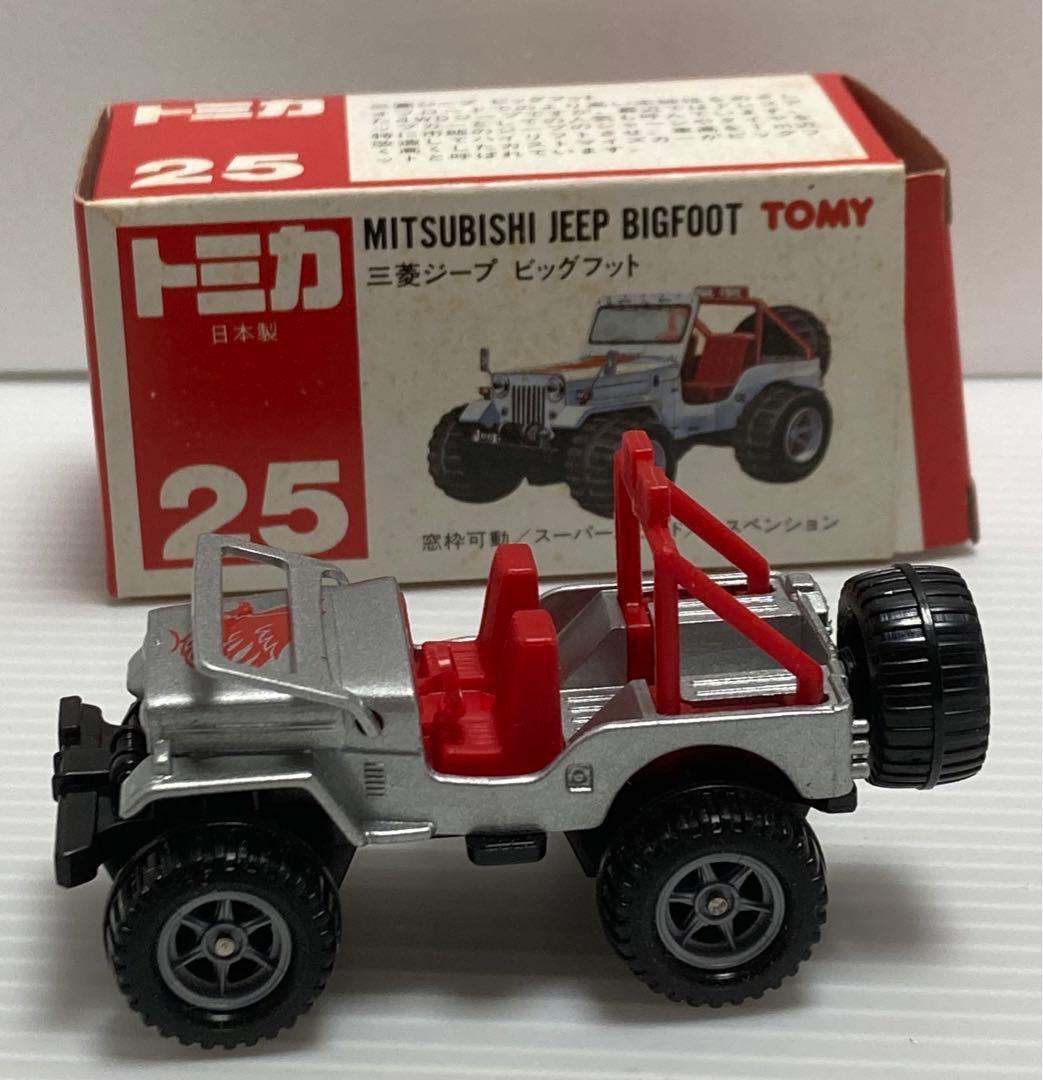 トミカNo.25三菱ジープ ビッグフット 日本製 新品未使用品 絶版品