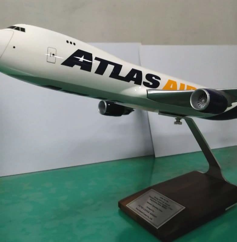 ATLAS AIR 航空機ジャンボ貨物機モデル 1/144 PACMIN社製 - メルカリ