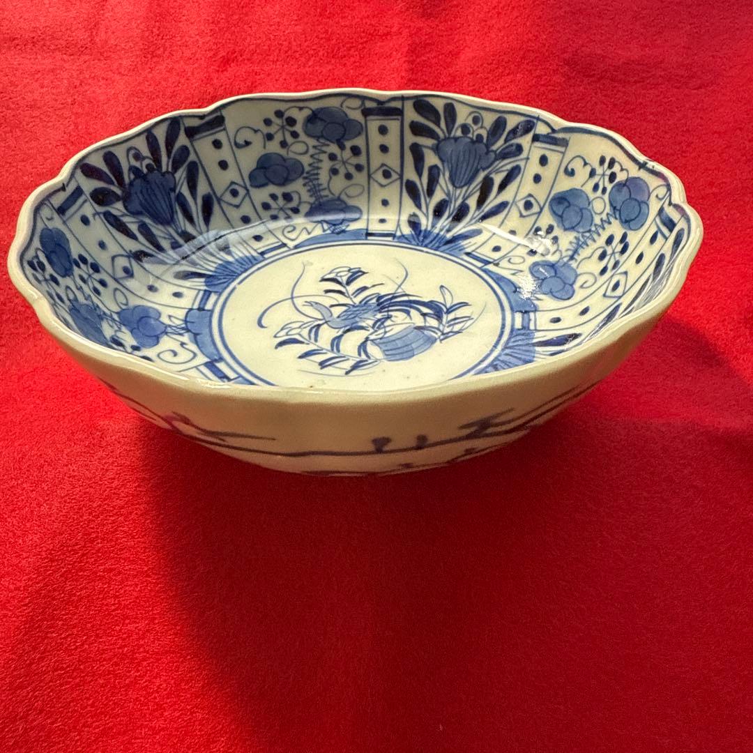 芙蓉手、江戸幕府、古伊万里、手描き、大なます皿、美品、即購入OK