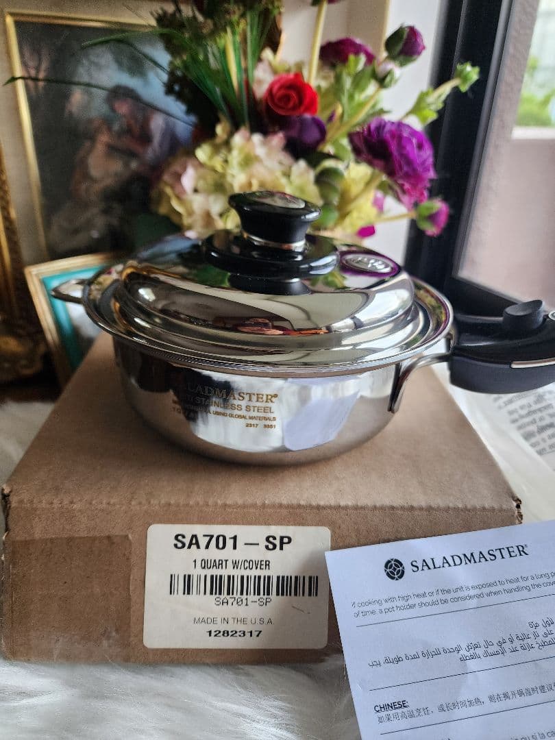 SALADMASTER SA701-SP 1クォート両手鍋 7 Qt./6.6L Wok with Cover
