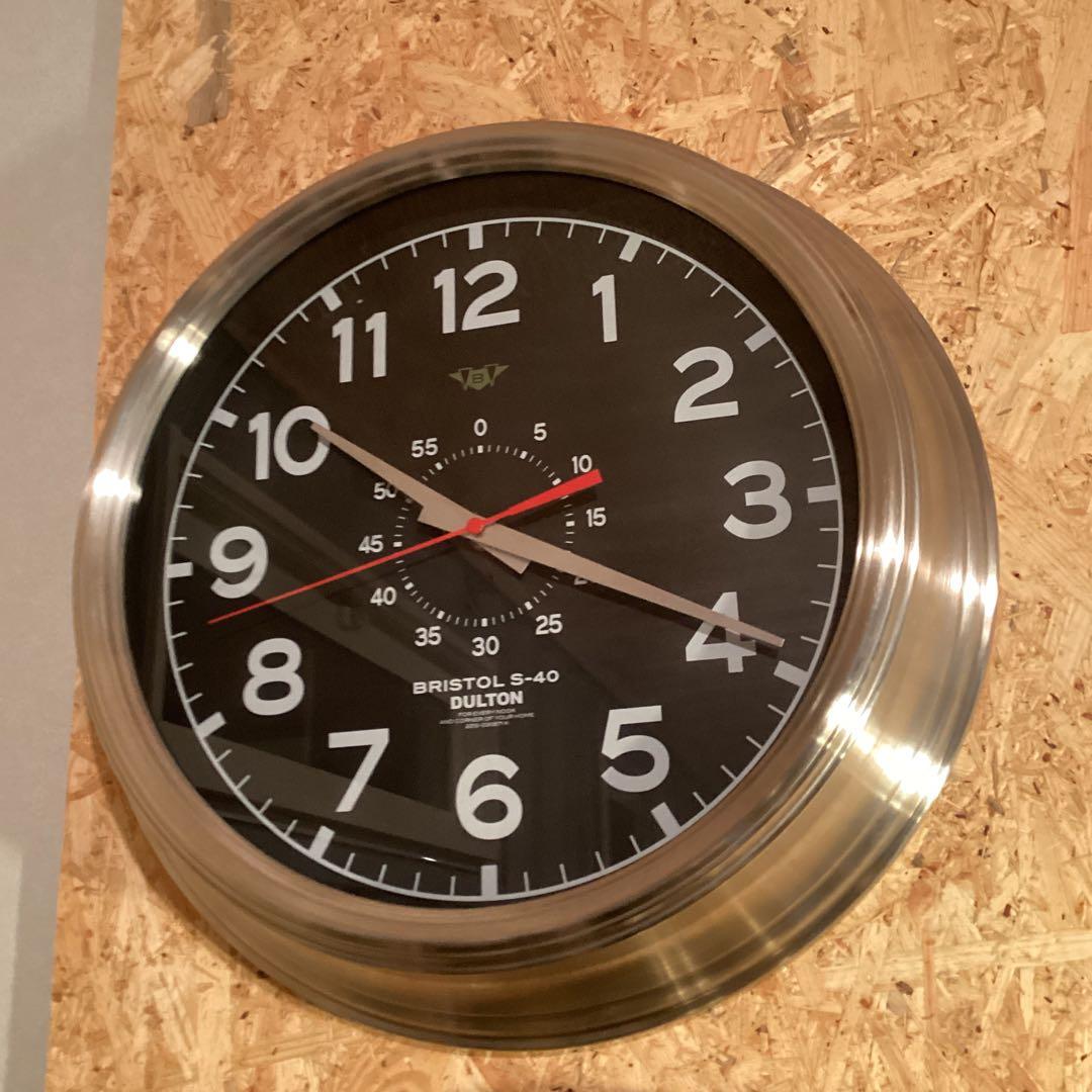 DULTON BRISTOL S-40 掛時計 ステンレススチール製 dulton-s40wdbd_size.jpg